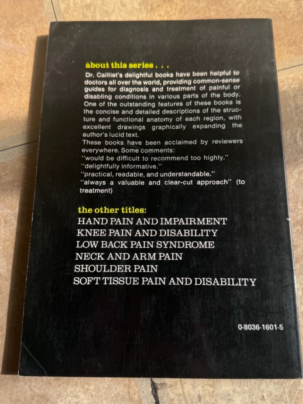 Foot and Ankle Pain Used Book by Rene Cailliet - Picture 2 of 3